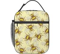Oudrspo Bumble Bee Lunch Box Borsa termica riutilizzabile per il pranzo da donna, da uomo, adatta per campeggio, ufficio, scuola