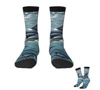 Oudrspo Calzini caldi e traspiranti da uomo e da donna, in polpaccio, con tonno rosso Thunnus