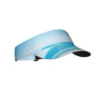 Oudrspo Cappello da Sole Sportivo con Visiera e Stampa Sunny Ocean Waves, da Donna e da Uomo, con Visiera Atletica, da Golf, da Spiaggia, con Clip Regolabile, Nero
