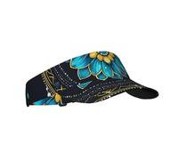 Oudrspo Cappello Sportivo con Visiera Parasole da Donna e Uomo, con Stampa acchiappasogni in Stile Boho, da Golf, da Spiaggia, con Clip Regolabile, Nero