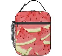 Oudrspo Contenitore per il pranzo a base di anguria Borsa per il pranzo isolata riutilizzabile Contenitore per il pranzo da uomo adatto per la scuola dell'ufficio del campeggio