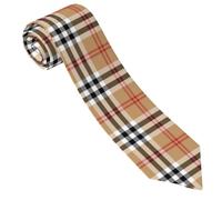 Oudrspo Cravatta classica da uomo e da donna in tartan scozzese classica, comoda cravatta morbida per matrimoni, feste, regali di compleanno