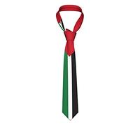Oudrspo Cravatta da uomo con bandiera della Palestina Cravatta da lavoro Cravatta morbida Cravatta da sposa moderna per il ballo di fine anno scolastico