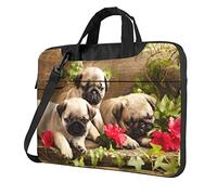 Oudrspo Cuccioli Carlino Stampa Borsa a tracolla per laptop Donna Uomo Borsa da lavoro per computer per ufficio aziendale