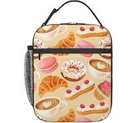 Oudrspo Cupcakes Donut Ice Cream Lunch Box Riutilizzabile Borsa termica per il pranzo da donna Portapranzo da uomo Adatto per campeggio Ufficio Scuola