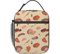 Oudrspo Deliziosi prodotti a base di carne, pranzo al sacco, riutilizzabile, isolato, pranzo al sacco da donna, da uomo, adatto per campeggio, ufficio, scuola