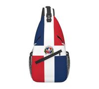 Oudrspo Dominican Republic Flag Cameroon Flag Sling Bag for Men Women Adjustable Shoulder Sling Backpack Lightweight Chest Crossbody Bags for Travel Hiking Daypack Fanny Pack