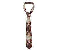 Oudrspo Elegante motivo Strawberry Cow su cravatte da uomo, cravatte decorative versatili, adatte per gli spostamenti quotidiani e i viaggi di lavoro.
