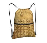 Oudrspo ElementsScientists Studente Zaino con coulisse Borsa con coulisse Zaino con cerniera Sport Palestra Viaggi Yoga Sacca per uomo Donna