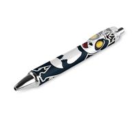 Oudrspo Funny Panda Money - Penna a sfera a sfera, con inchiostro gel, retrattile, 0,5 mm, per scuola e ufficio, motivo divertente panda soldi, 4 pezzi