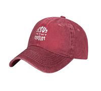 Oudrspo Gesù è Il Mio Cappello da copilota Regolabile Uomo Donna Unisex Berretto da Baseball Denim di Cotone Lavato