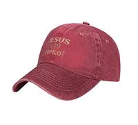 Oudrspo Gesù è Il Mio Cappello da copilota Regolabile Uomo Donna Unisex Berretto da Baseball Denim di Cotone Lavato