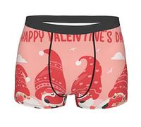 Oudrspo Gnomi Hold The Letters Love Intimo da Uomo Boxer Slip Intimo in Viscosa di bambù Morbido e Confortevole