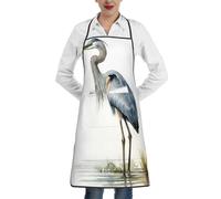 Oudrspo Grembiuli da airone a becco lungo per donne e uomini, impermeabili, regolabili, con 2 tasche, morbidi e resistenti, per cucinare, cucinare, dipingere, giardinaggio, toelettatura