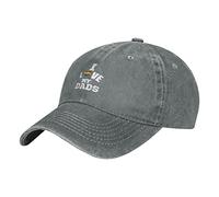 Oudrspo I Love My Two Dads Pride LGBT Father's Day Pride Gay Hat Regolabile Uomo Donna Berretto da Baseball Unisex Denim in Cotone Lavato