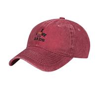 Oudrspo I Love My Two Dads Pride LGBT Pride Gay Father's Day Hat Regolabile Uomo Donna Unisex Berretto da Baseball Denim in Cotone Lavato