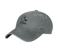 Oudrspo I Love My Two Dads Pride LGBT Pride Gay Father's Day Hat Regolabile Uomo Donna Unisex Berretto da Baseball Denim in Cotone Lavato