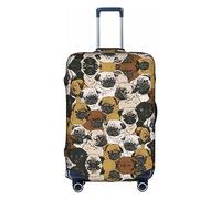 Oudrspo Imagen De Pug Stampa Coprivaligia Lavabile Coprivaligia Antigraffio Coprivaligia Custodia protettiva Adatto a 18-32 pollici