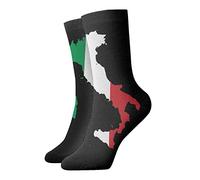 Oudrspo Italia Italia Bandiera italiana1 Calzini sportivi Calzini neri Calzini da corsa Calzini sportivi casual traspiranti