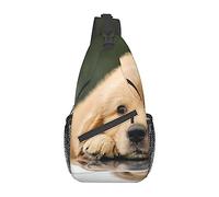 Oudrspo Lazy Dog Puppy Borsa a Tracolla da Viaggio Zaino a Tracolla per Uomo Donna, Spalle Sinistra e Destra Regolabili Zaino da Trekking Casual