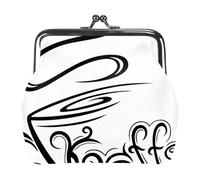 Oudrspo Multi-4 Coffee Time-29 Portafoglio da donna piccolo e compatto, portafoglio vintage, portamonete da donna con cerniera e chiusura a bacio