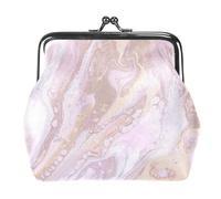 Oudrspo Multi-9 marmo rosa moda donna carino classico squisito tasche portamonete, 4,3x4,7 pollici/11x12 cm