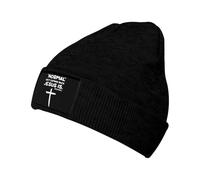 Oudrspo Nero Normale Non Torna Indietro Gesù è Berretto Lavorato a Maglia Uomo Cappelli Termici Cappello Unisex