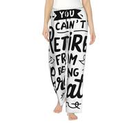 Oudrspo Non puoi Andare in Pensione dall'essere Un Grande 1 per i Pantaloni del Pigiama da Donna, Comodi Pantaloni Elasticizzati da Salotto, Pantaloni Casual da Donna