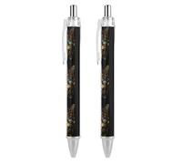 Oudrspo Penna a sfera retrattile CatBlue Eyes Mandala da 0,5 mm, punta fine, inchiostro nero, forniture per ufficio per insegnanti e infermieri