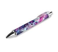 Oudrspo Penna a sfera retrattile Day of the Dead Sugar Skull Thunder da 0,5 mm, scrittura, inchiostro nero, accessori per prendere appunti per ufficio, 1 pezzo