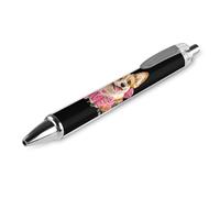Oudrspo Penna a sfera retrattile I Love Corgi Dog da 0,5 mm, con inchiostro nero, scrittura, accessori per prendere appunti per ufficio, 1 pezzo