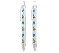 Oudrspo Penna a sfera retrattile Pickle Funny Beach da 0,5 mm, punta fine, inchiostro nero, forniture per ufficio per insegnanti e infermieri