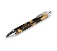 Oudrspo Penna a sfera retrattile vintage con scheletro e motocicletta Grim Reaper, punta fine da 0,5 mm, inchiostro nero, forniture per ufficio per insegnanti e infermieri