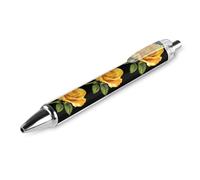 Oudrspo Penna a sfera retrattile Yellow Rose da 0,5 mm con punta fine e inchiostro nero, forniture per ufficio per insegnanti e infermieri