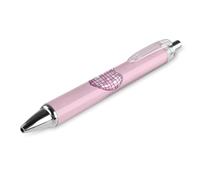 Oudrspo Penne a sfera a forma di cuore rosa, penne a sfera con inchiostro gel per scrittura liscia, retrattile, punta fine da 0,5 mm, per scuola, ufficio, motivo a forma di cuore rosa, 4 pezzi
