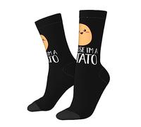 Oudrspo perché sono una patata, calzini unisex alla moda, calzini casual eleganti