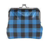 Oudrspo Portafoglio da donna in pelle con 2 portamonete, con chiusura a scatto, porta carte, portachiavi, porta monete, piccolo con fibbia, stampa, forbici da parrucchiere, senza cuciture, nero.