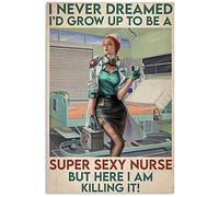 Oudrspo Poster vintage in metallo e alluminio con scritta C'era una volta un ragazzo che amava davvero i procioni, 12x16 pollici, decorazione da parete