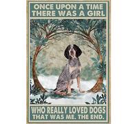 Oudrspo Poster vintage in metallo e alluminio con scritta C'era una volta un ragazzo che amava davvero i procioni, 12x16 pollici, decorazione da parete