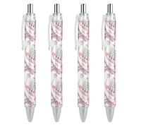 Oudrspo Romantic Travel in Paris - Penna a sfera con inchiostro gel, tratto liscio, retrattile, punta fine 0,5 mm, per scuola, ufficio, viaggi romantici a Parigi, 1 pezzo
