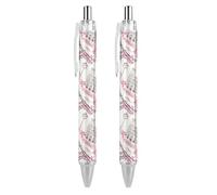 Oudrspo Romantic Travel in Paris - Penna a sfera con inchiostro gel, tratto liscio, retrattile, punta fine 0,5 mm, per scuola, ufficio, viaggi romantici a Parigi, 1 pezzo