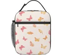Oudrspo Scatola portapranzo a forma di farfalla colorata Borsa termica riutilizzabile Portapranzo da uomo per donna Adatto per la scuola dell'ufficio campeggio