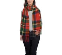 Oudrspo Sciarpa lunga a quadri con nappe in finto cashmere Clan Kincaid