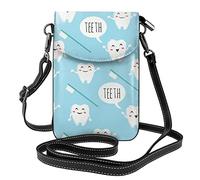 Oudrspo Simpatico dentista igienista dentale borsa per cellulare da donna borsa a tracolla in pelle porta carte portafoglio piccola borsa a tracolla