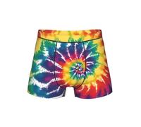 Oudrspo Slip Boxer da Uomo Tie-Dye Arcobaleno, Traspiranti e Leggeri, con Elastico in Vita per Un Comfort Che Dura Tutto Il Giorno.