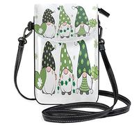 Oudrspo St. Pat's Lovely Elf Crossbody Phone Purse Piccola mini borsa a tracolla Custodia per cellulare Portafoglio in pelle Miglior regalo per San Valentino, Anniversario, Compleanni