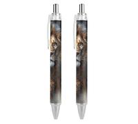 Oudrspo Style-14 - Penna a sfera con inchiostro colorato a forma di medusa, sottile, retrattile, 0,5 mm, per scrivere e firmare a casa, scuola e ufficio, 2 pezzi