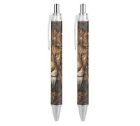 Oudrspo style-6 - Penna a sfera con inchiostro colorato a forma di medusa, sottile, retrattile, 0,5 mm, per scrivere e firmare a casa, scuola e ufficio, 2 pezzi