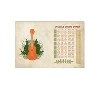 Oudrspo Ta degli accordi per ukulele, poster di conoscenza del dentista, cartelli in metallo, meridiano dei denti, ta dei denti orfani, targa vintage, decorazione per la stanza dei denti, uff