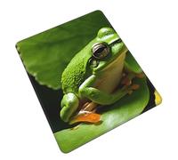 Oudrspo Tappetino per mouse da gioco stampato Frog and Rain, 7 x 8,6 pollici, tappetino per mouse per laptop, tappetino per mouse per computer, tappetino da scrivania in gomma